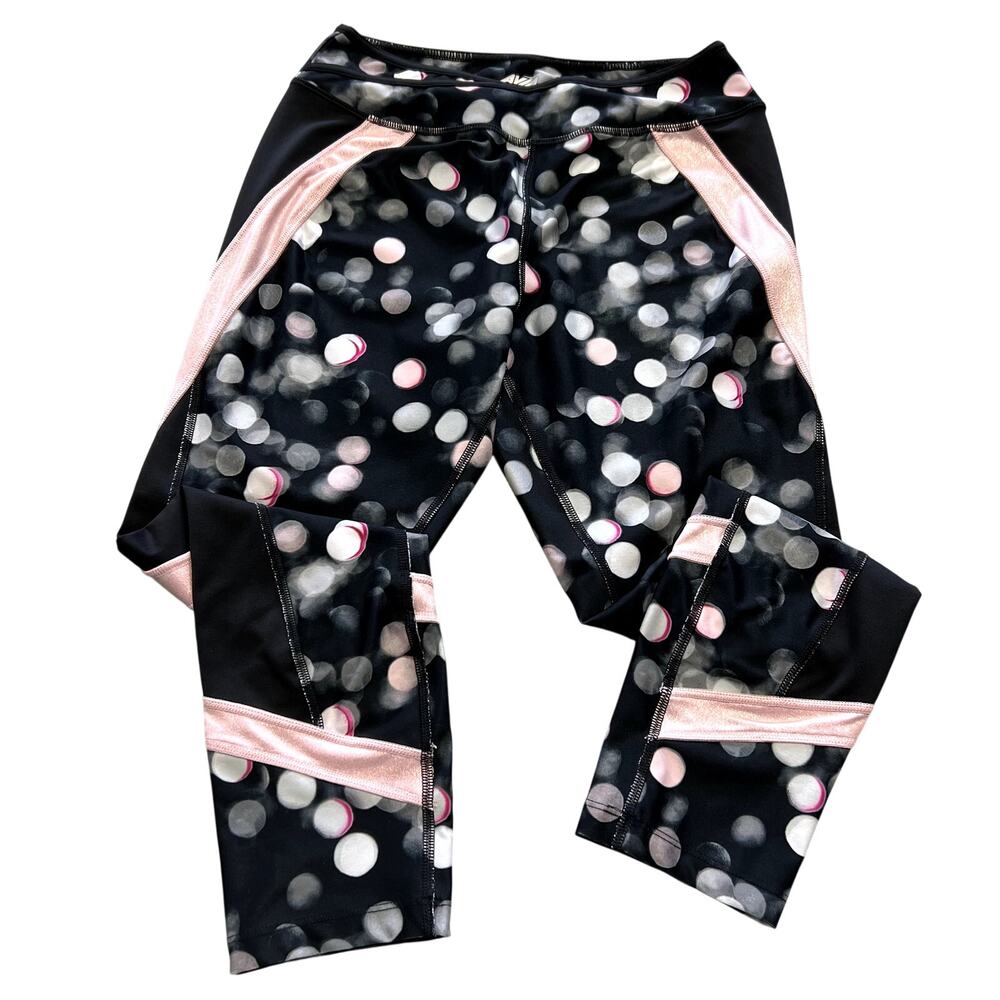 Avia Girls Black + Pink Athletic Leggings Size 14/16